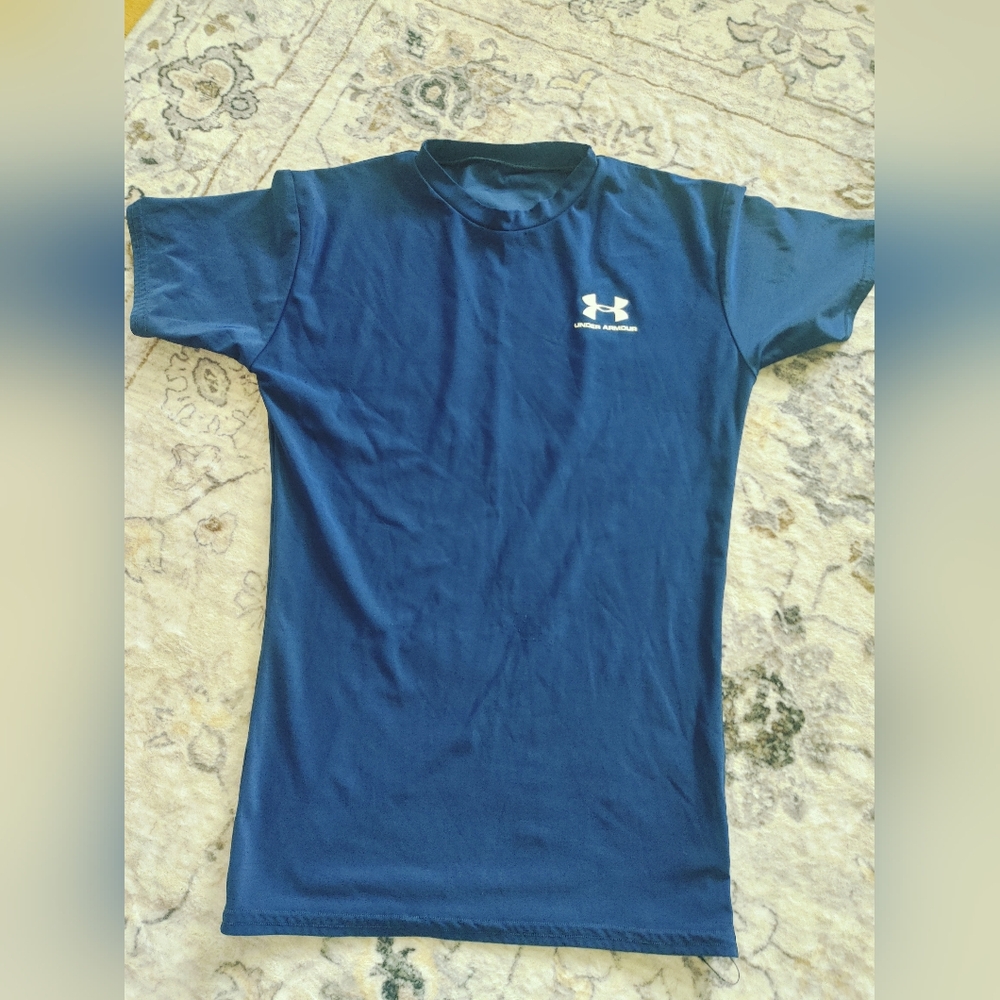 Boy Under Armour Blue Short Sleeve